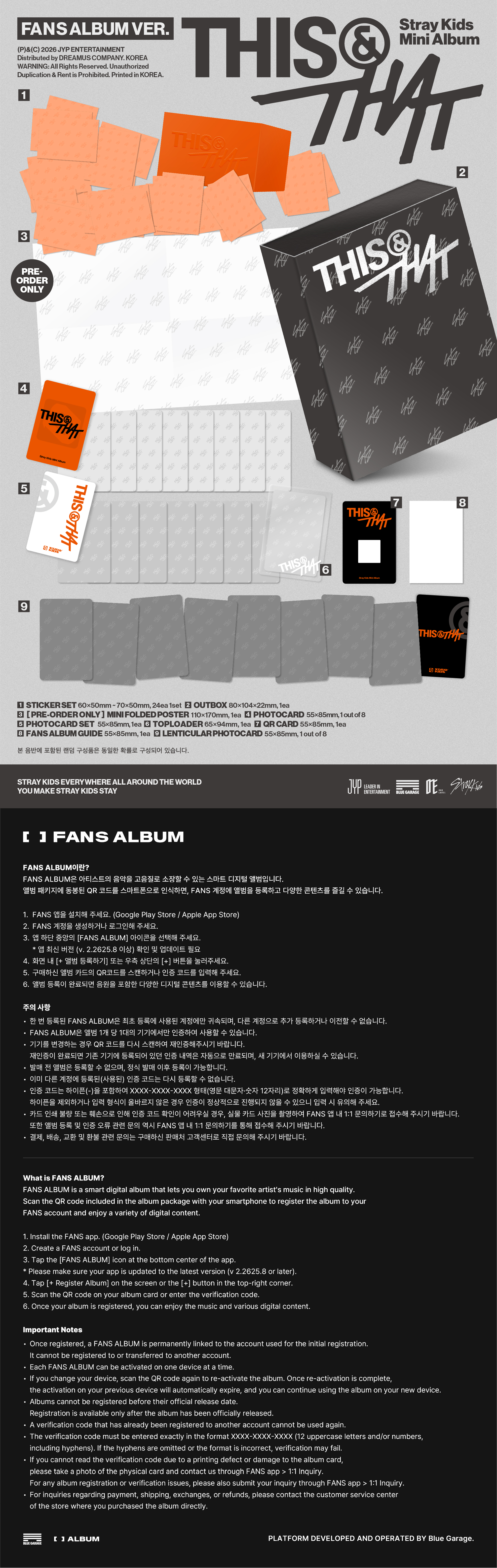 Stray Kids: This & That (Fans Album Version) kpop album 8809954226533